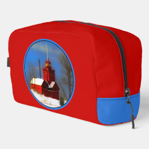 Neceser Gran Faro Rojo Pintura Holanda Arte Original