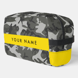Neceser Gray Camouflage Pattern, Your name, Personalize