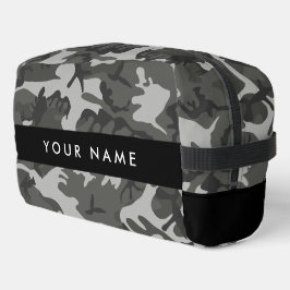 Neceser Gray Camouflage Pattern, Your name, Personalize
