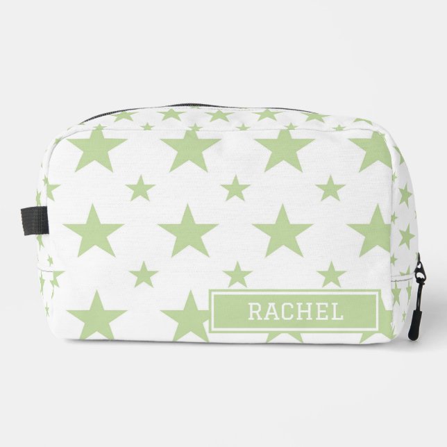 Neceser Green Stars Pattern Constellation Cosmetic (Anverso)