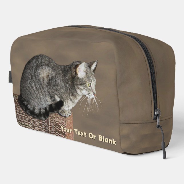 Neceser Gris ahumado gato de tabulación (Esquina derecha)