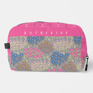 Neceser Gris de cama floral