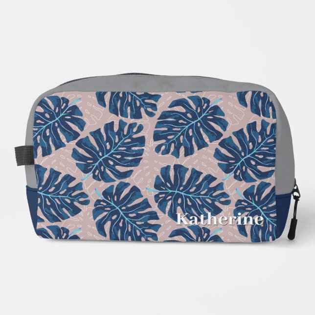 Neceser Gris tropical azul pálido (Anverso)