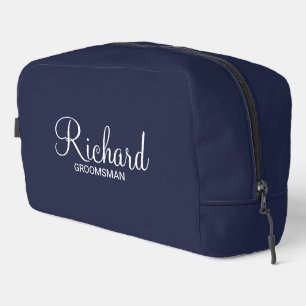 Neceser Groomsman personalizado con guión moderno