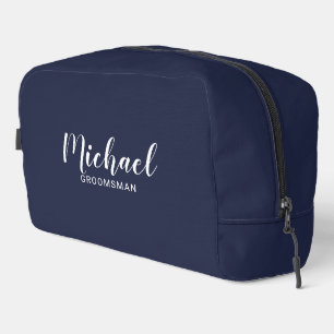 Neceser Groomsmen personalizado de escritura moderna