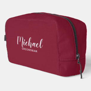 Neceser Groomsmen personalizado de escritura moderna
