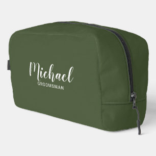 Neceser Groomsmen personalizado de escritura moderna