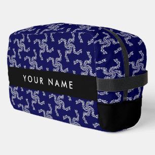 Neceser Guirnalda de Navidad, Azul, Tu nombre, Personaliza