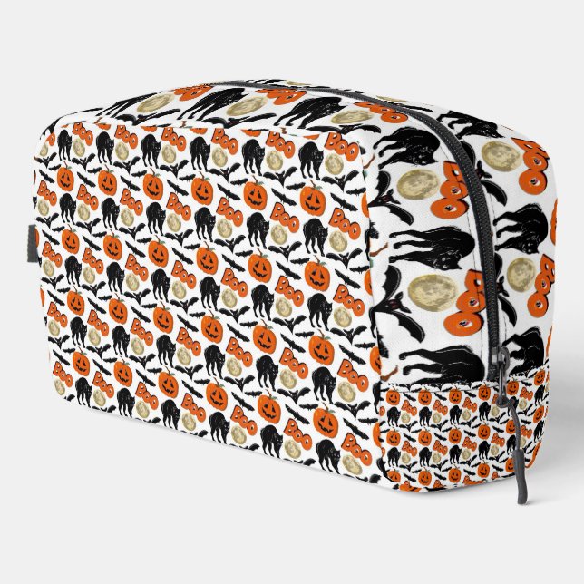 Neceser Halloween Boo Bats Calabaza De Gatos Y Dibujo De L (Esquina derecha)