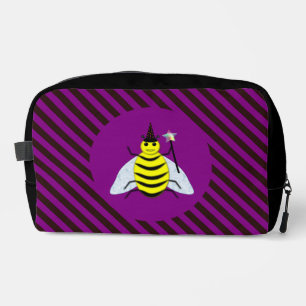 Neceser Halloween Magic Bee Wizard Purple and Black Stripe