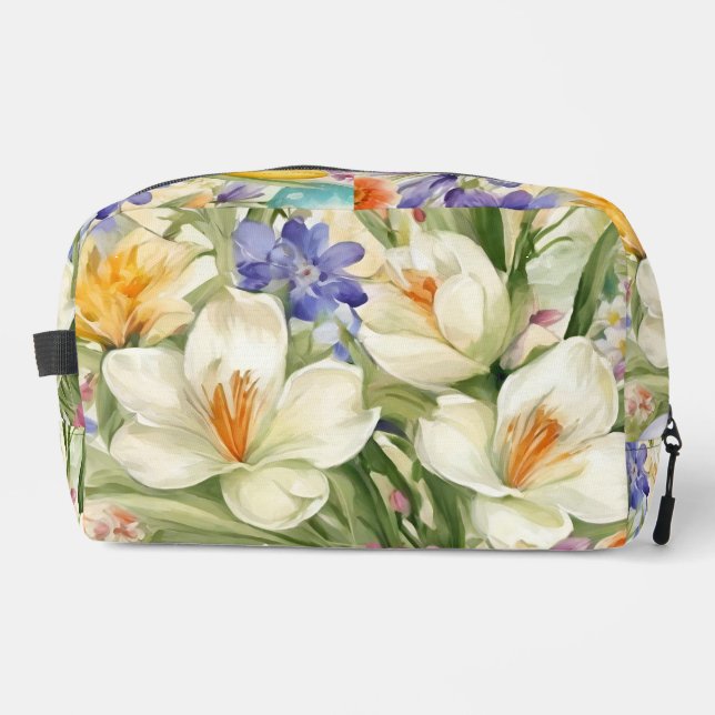 Neceser Hermosas cruces blancas, С flores de primavera col (Anverso)