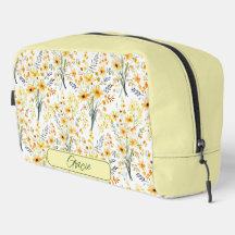 Hermosas flores silvestres amarillas personalizada