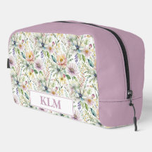 Hermoso patrón floral de pasteles monograma