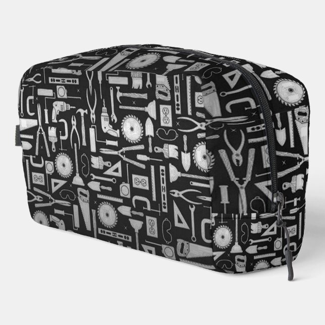 Neceser Herramientas de taller en negro y plata (Esquina derecha)