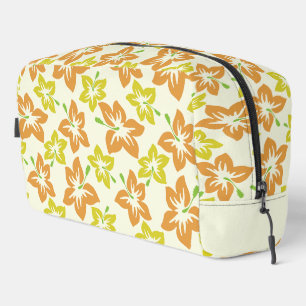 Neceser Hibiscus amarillo, Hibiscus Naranja, patrón floral