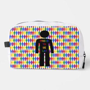 Neceser Hombre gay LGBTQ Silhouette y hombres arcoiris
