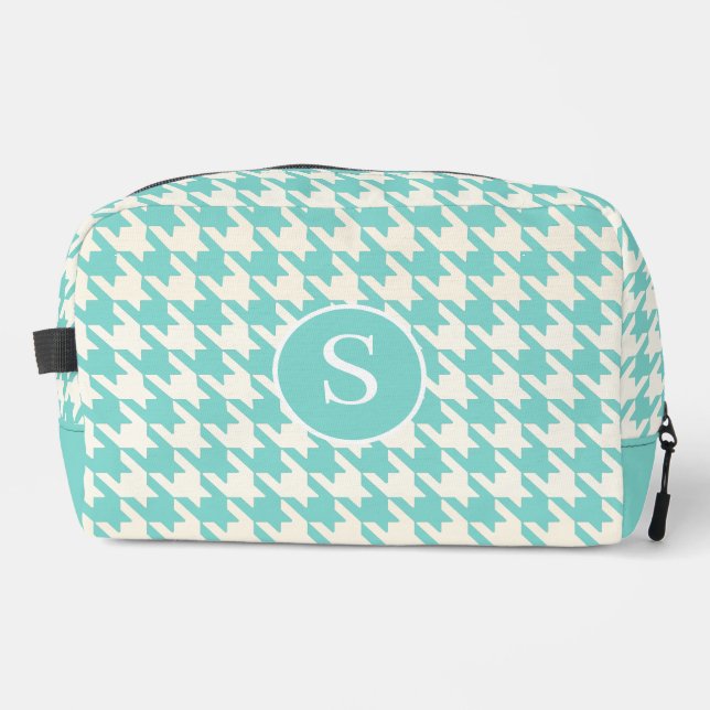 Neceser Houndstoth Robin Blue y White Print Cut Sew Bag (Anverso)