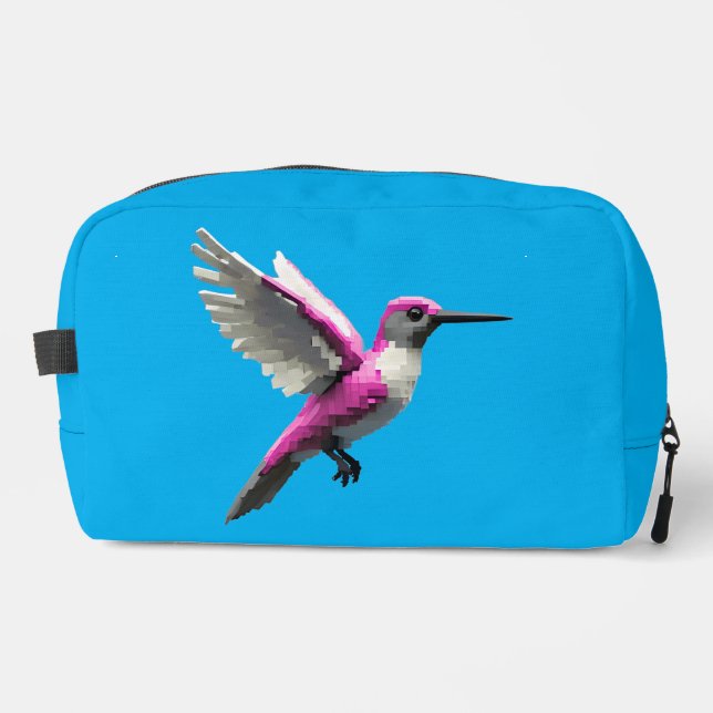 Neceser Hummingbird rosa con guijarros (Anverso)