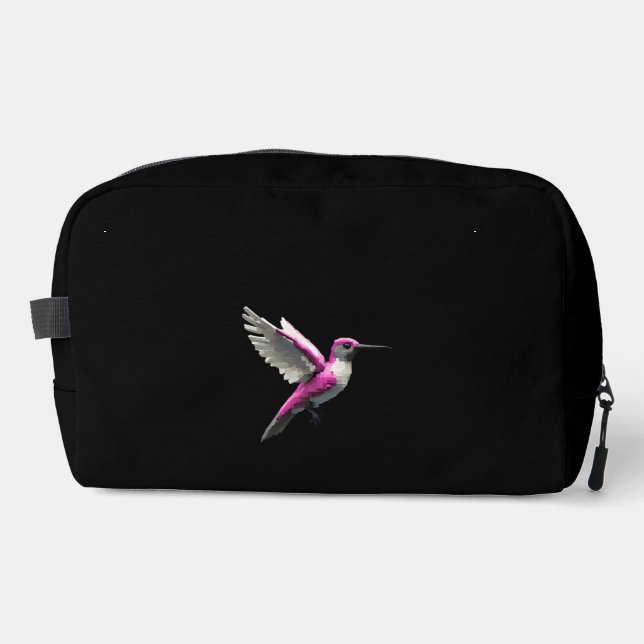 Neceser Hummingbird rosa con guijarros (Anverso)