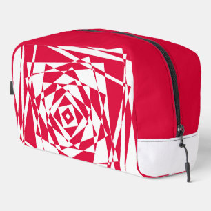 Neceser Ilusión abstracta roja blanca