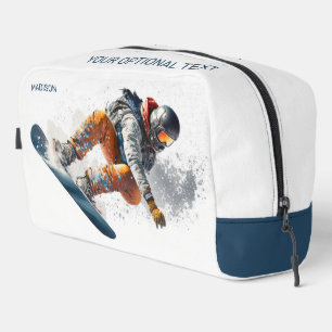 Neceser Ilustracion de Snowboard de texto y nombre persona