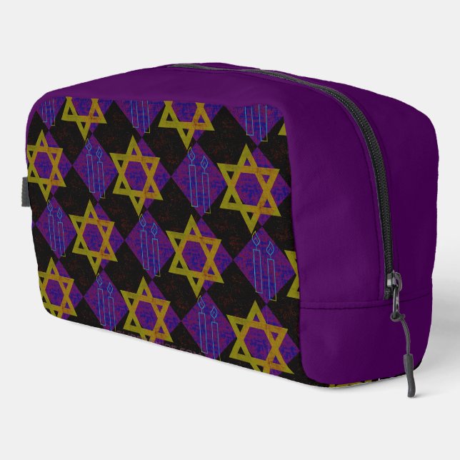 Neceser Imagen temática de Hanukkah de SlipperyJoe's amari (Esquina derecha)
