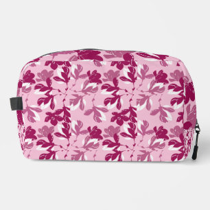 Neceser Impresión botánica de magnolia rosa