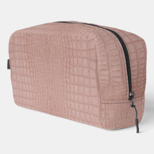 Neceser Impresión de textura de lagarto rosa