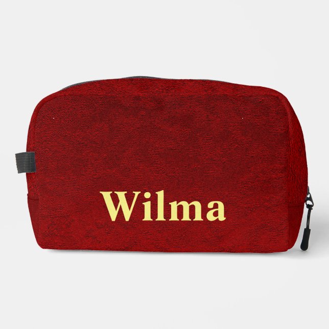 Neceser Impresión personalizada de terciopelo real de carn (Anverso)