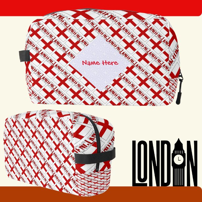 Neceser Inglaterra y la bandera inglesa con la personaliza (Subido por el creador)