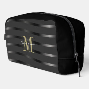 Neceser Inicial de monograma dorado y nombre en regalo neg
