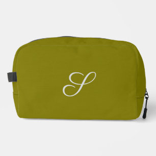Neceser Inicial de monograma minimalista verde salvia 