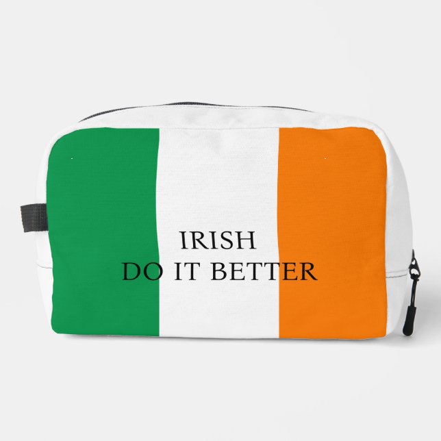 Neceser Irish Do it Better Funny Flag, personalizado de Ir (Anverso)