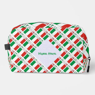 Neceser Italia Bandera Italiana Baldosa Verde Personalizad