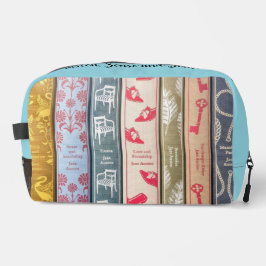 Neceser Jane Austen Books + Quote (blue)