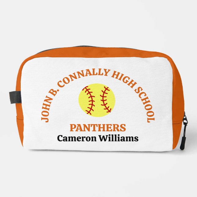 Neceser Jugadora de Softbol de Orange High School Personal (Anverso)