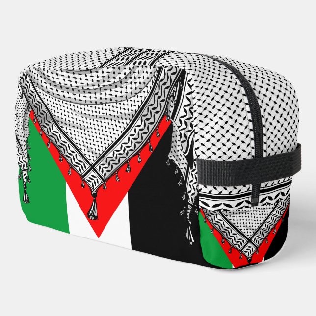 Neceser Keffiyeh palestino Scarf tejido tradicional (Esquina izquierda)