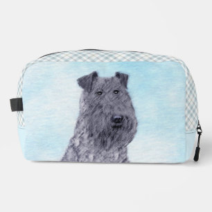 Neceser Kerry Blue Terrier Pintura Cute Original Perro Art
