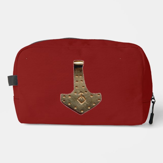 Neceser Kit de dopp rojo Gold Thor Hammer (Anverso)