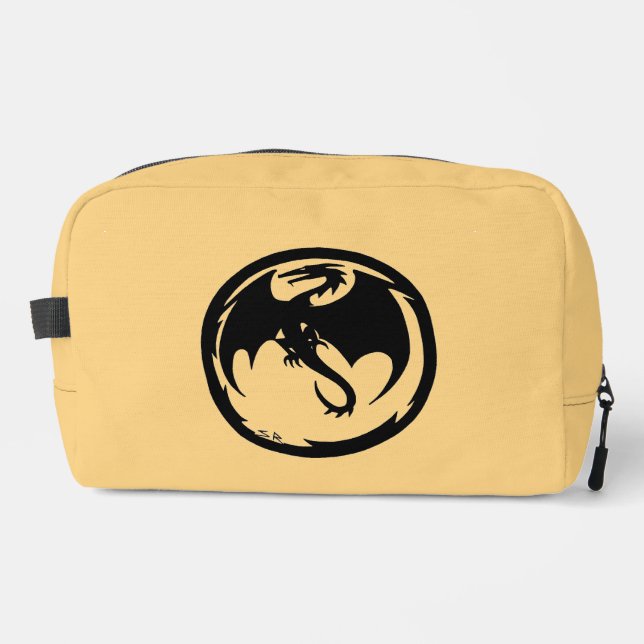 Neceser Kit dopp de oro de Dragon Negro (Anverso)
