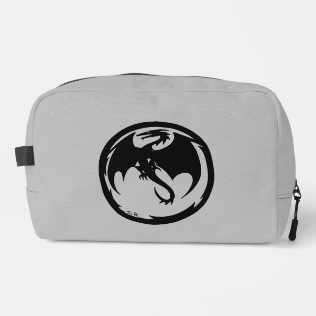 Neceser Kit dopp gris Black Dragon (Anverso)