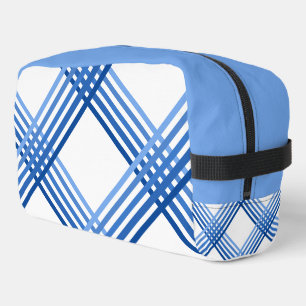 Neceser Kit Dopp - Rayas Azules Cruzadas en Diagonal
