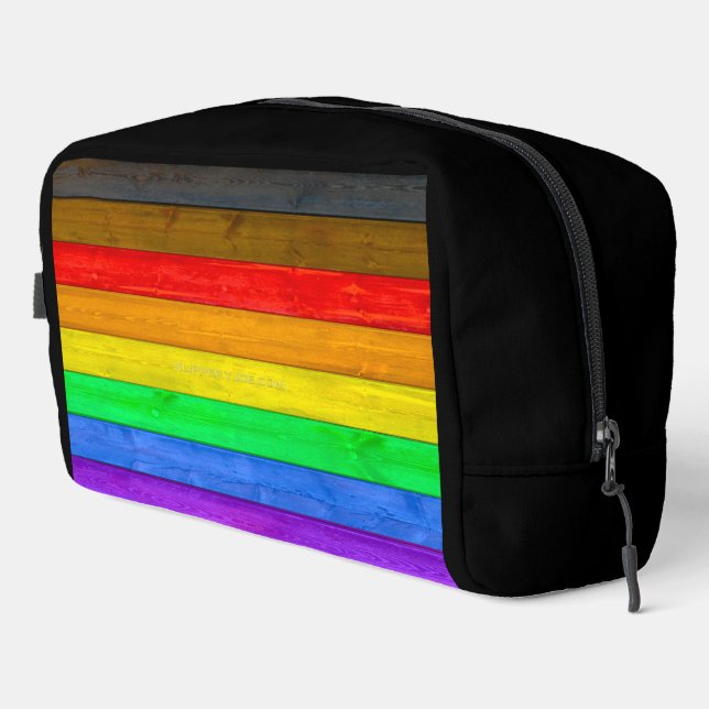 Neceser La bandera del orgullo gay inclusivo de SlipperyJo (Esquina derecha)