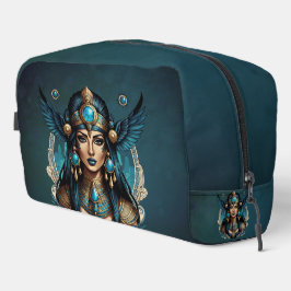 Neceser La diosa egipcia Isis en colores azules.