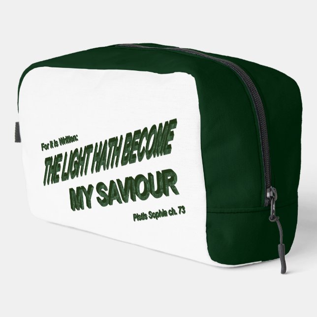Neceser La luz se convierte en mi salvador - verde (Esquina derecha)