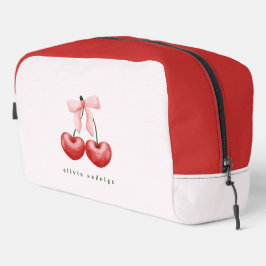 Neceser Lazo de corazón de cereza rosa y rojo femenino lin