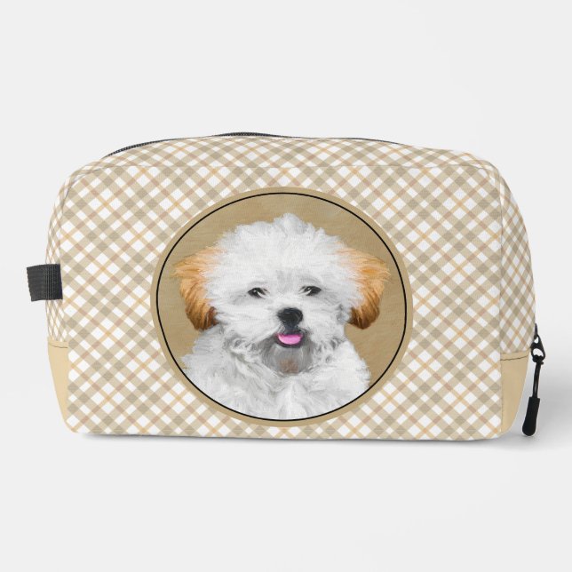 Neceser Lhasa Apso Pintando Cute Original Dog Art (Anverso)