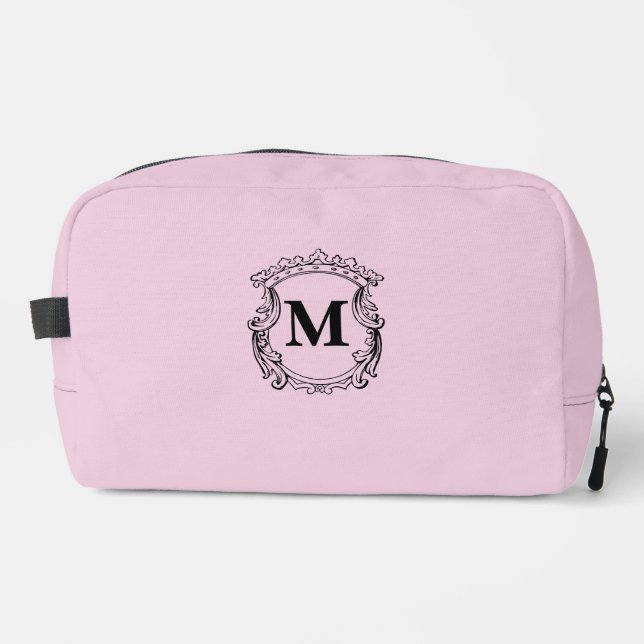 Neceser Light Pink Custom Monogram Crest (Anverso)