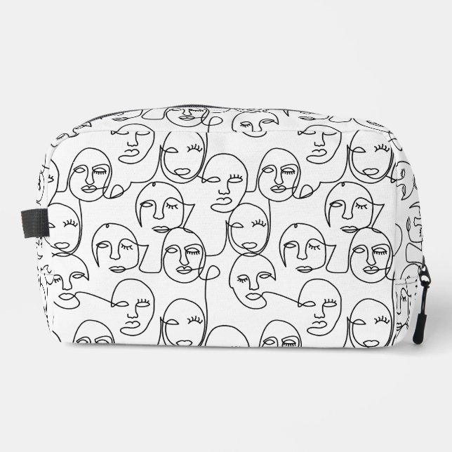 Neceser Líneas abstractas modernas se enfrentan a una líne (Anverso)