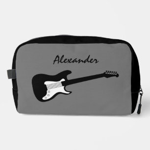 Neceser Logotipo de guitarra de rock eléctrico personaliza